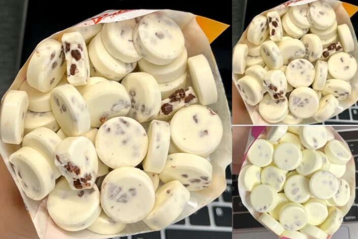 Disco Gelado com Chocolate Branco